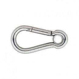 Karbinhake med ögla rostfri...