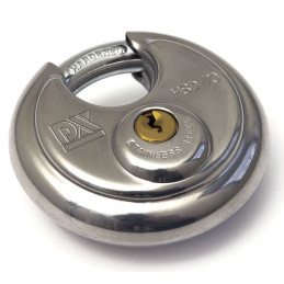 Puck hänglås i rostfritt...